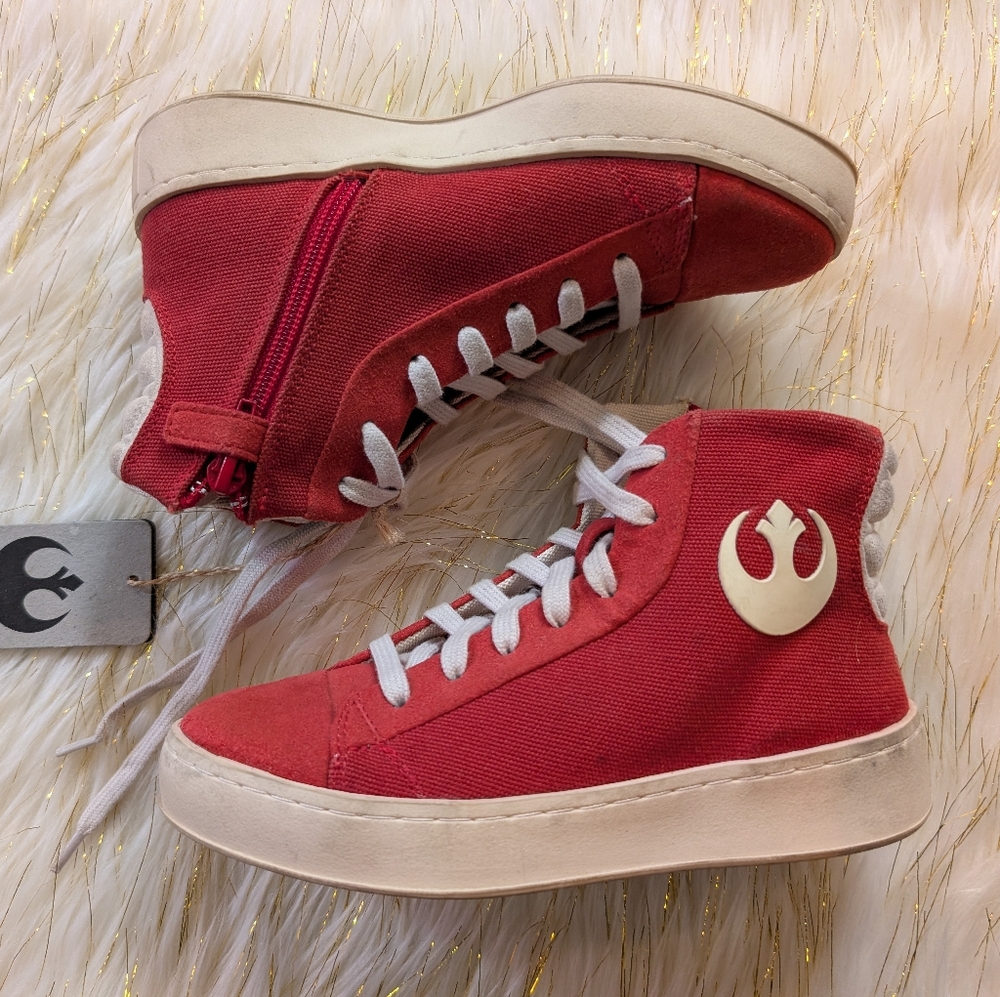 Kids Po-Zu Star Wars Resistance High Tops Size EU 31 US 13